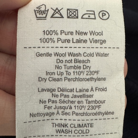 Norse Projects Gyda Merino Wool Knit Dress Size Small Navy Minimalist Workwear - Picture 11 of 11